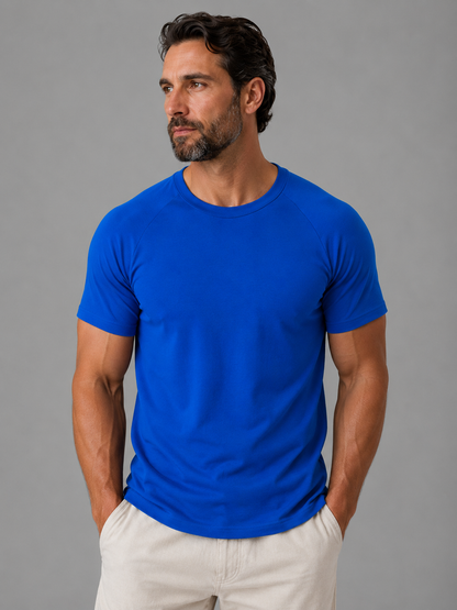 Slim Fit Raglan Cotton Tee